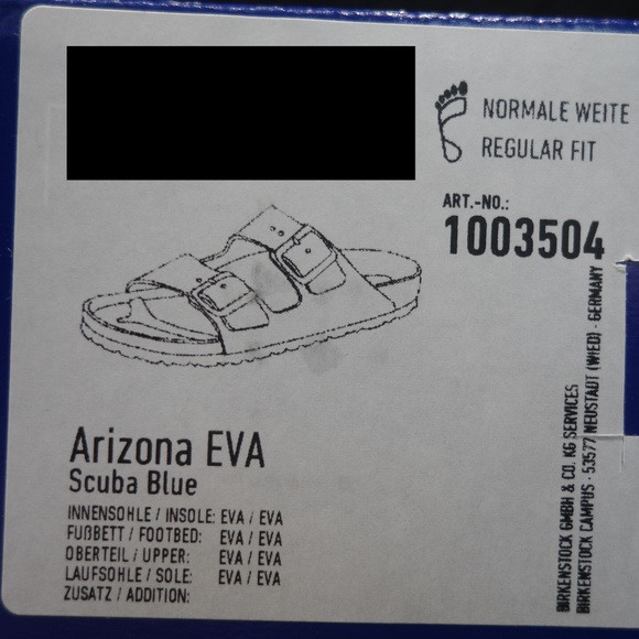 [1003504] Birkenstock Arizona Eva (Scuba Blue) Men main image 7